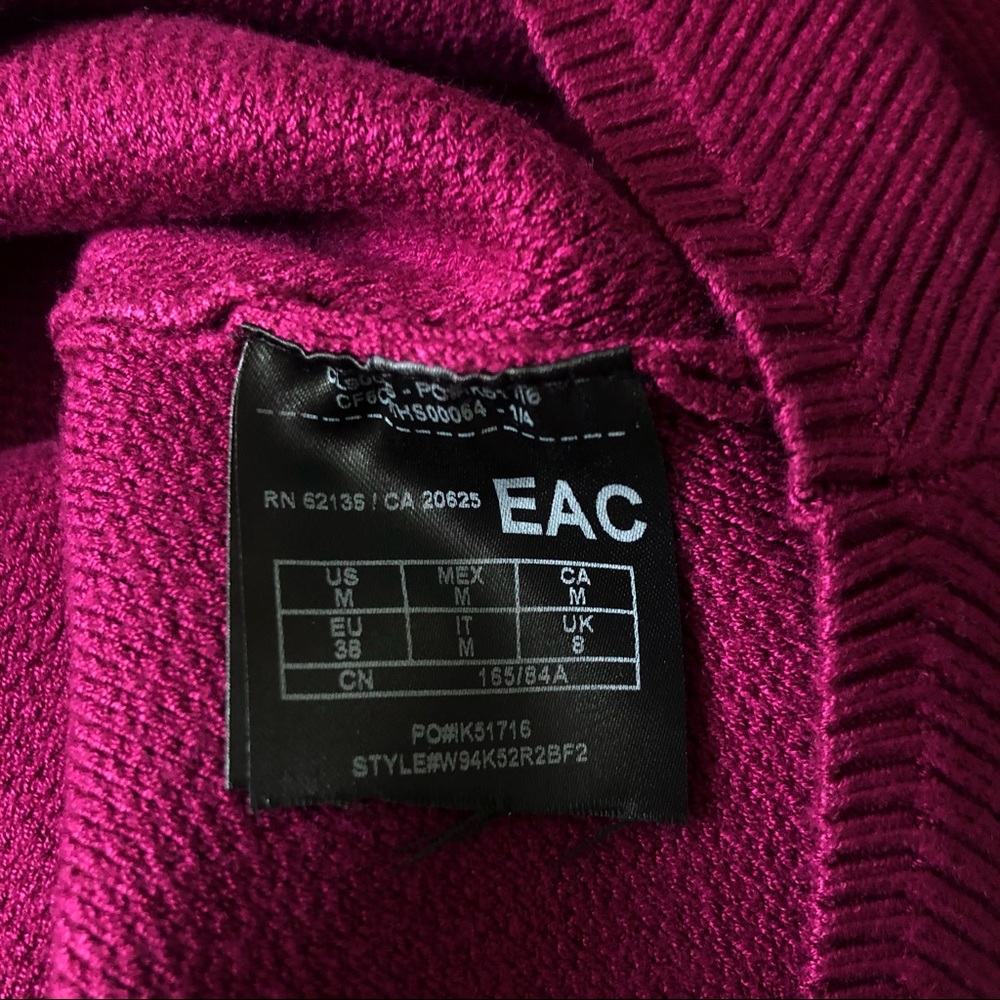 Guess Burgundy Long Sleeve Ribbed Sweater Dress - Picture 9 of 12